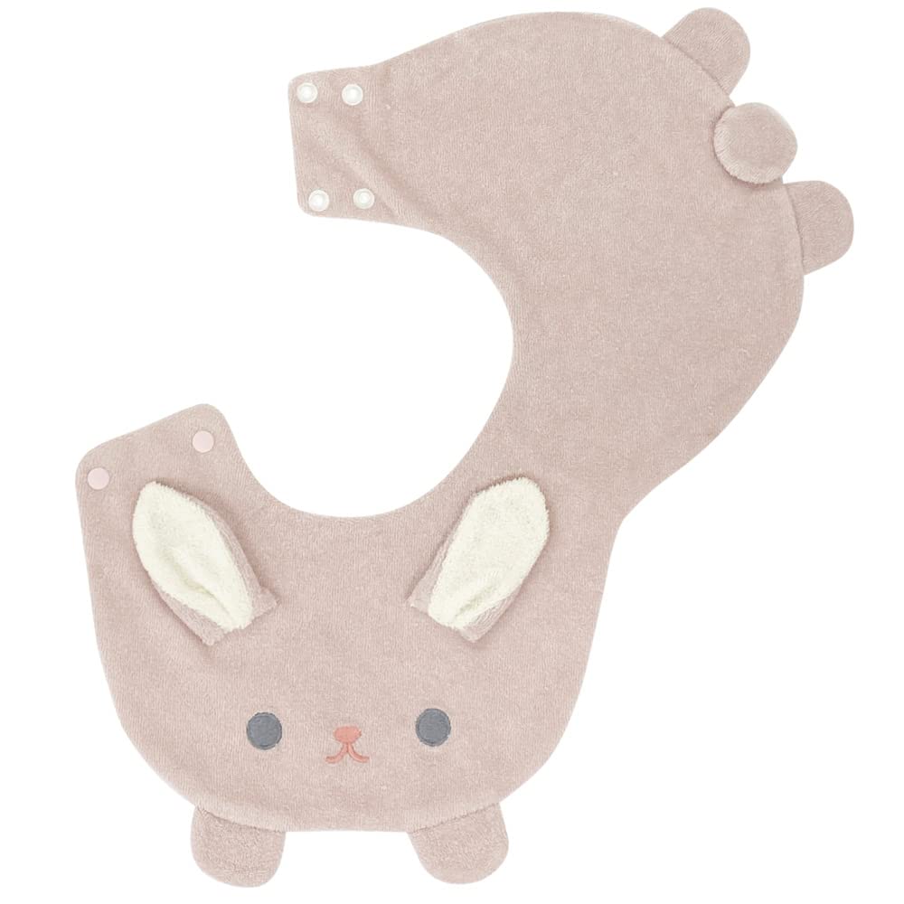 

Abu Erimaki Style Bib Soft to the Comes with a Baby Animal Baby Baby Machine Washable [aboo] Bib, Long-lasting, Skin, Tail, Clothes, Face, Gift,