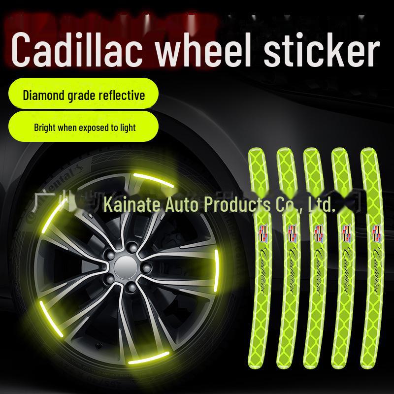 Reflective Wheel Hub Stickers: Luminous, Personalized Motorcycle and Car Decoration