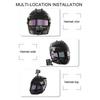 Motorcycle Helmet Chin Mount for Action Camera 3 Sections Detachable Double Sided Ddhesive 360 Degree Rotation Helmet Chin Mount