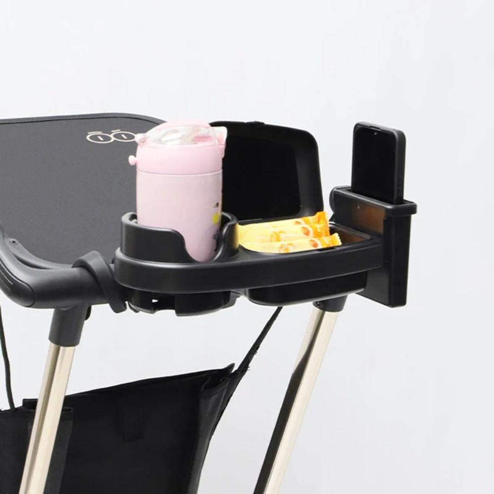 Detachable Phone Rack 3 In 1 Stroller Snack Tray Toddler Pushchair Rack Baby Mealtime