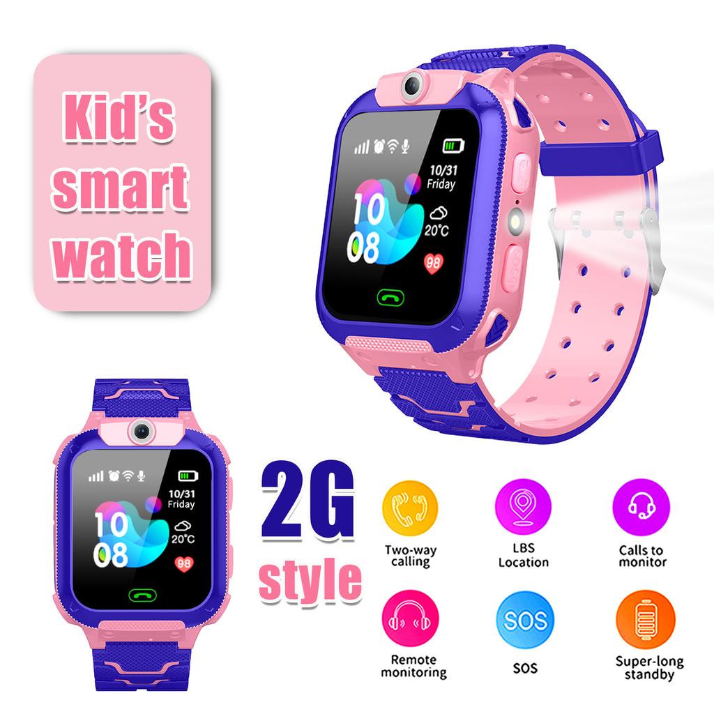 Children's Smart Watch LBS Location Tracking Camera Phone Chat Games Sos Flashight Touch Screen Boys And Girls Watches 2025 New