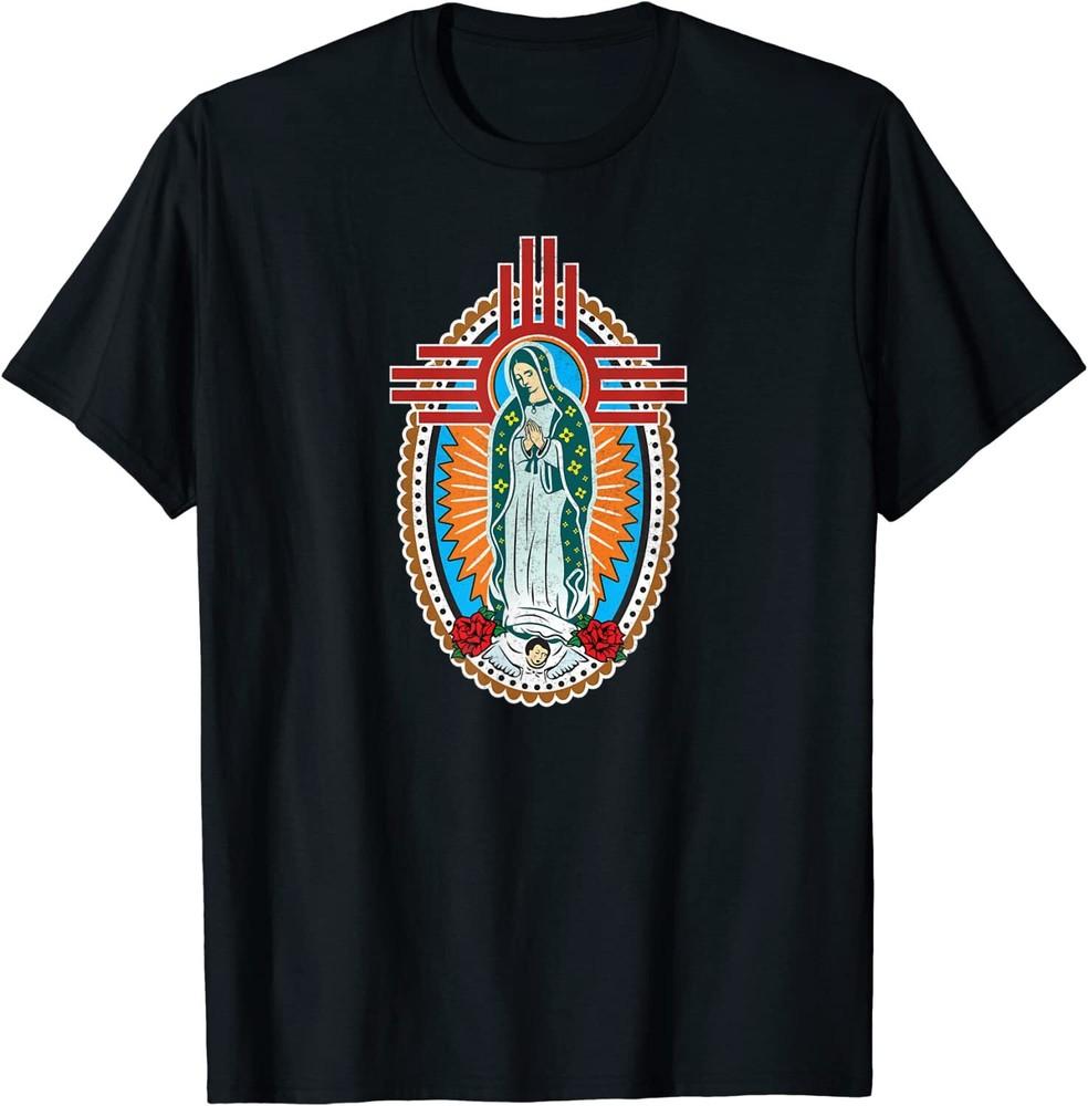 NM Zia Blessed Virgin Mary Our Lady of Guadalupe La Virgen T-Shirt XXL