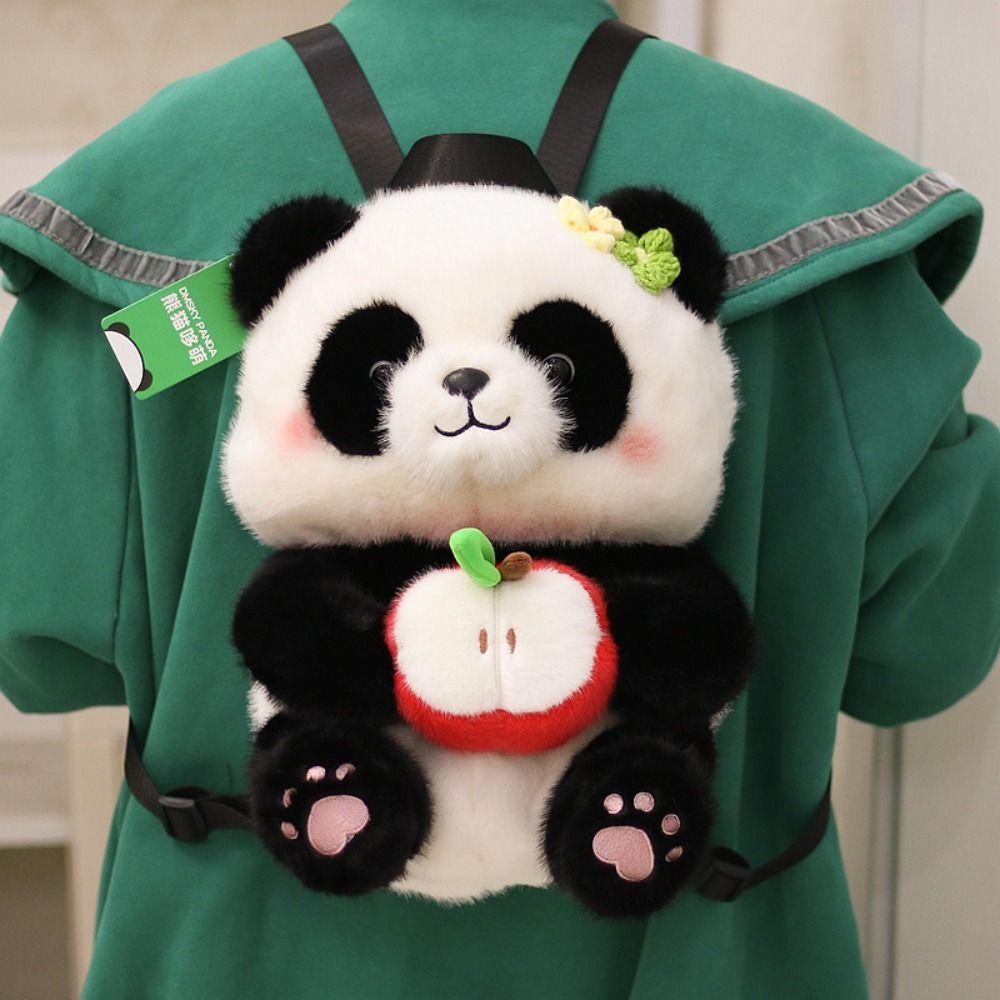PP Cotton Panda Shaped Design Backpack Animal Doll Plush Schoolbag  Adorkable Holiday Gift