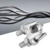 5 pcs Stainless Steel Clamp Wire Rope Clip Cable Clamp Fastener Silver  (M6)