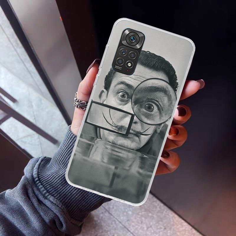 Salvador Dali Kunst Handyhülle Für Xiaomi Redmi Note 15 14 14S 13 12S 12 Pro Plus 11S 11 10S 10 4G Hülle 11E 11T 5G Druck Fundas R