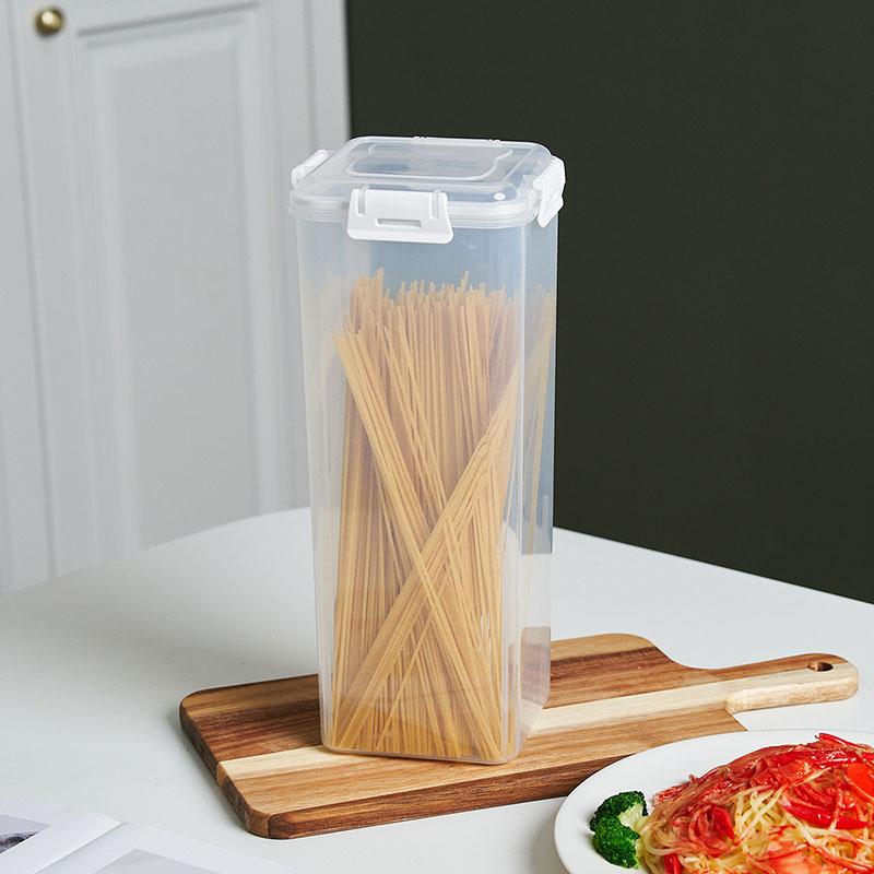 Brotbox aus Kunststoff mit dicht schließendem Deckel und Tablett, Brotaufbewahrungsbox, Aufbewahrungsbox für Sandwichbrot, Aufbewahrungsbox für Pasta, Mehrkornbehälter