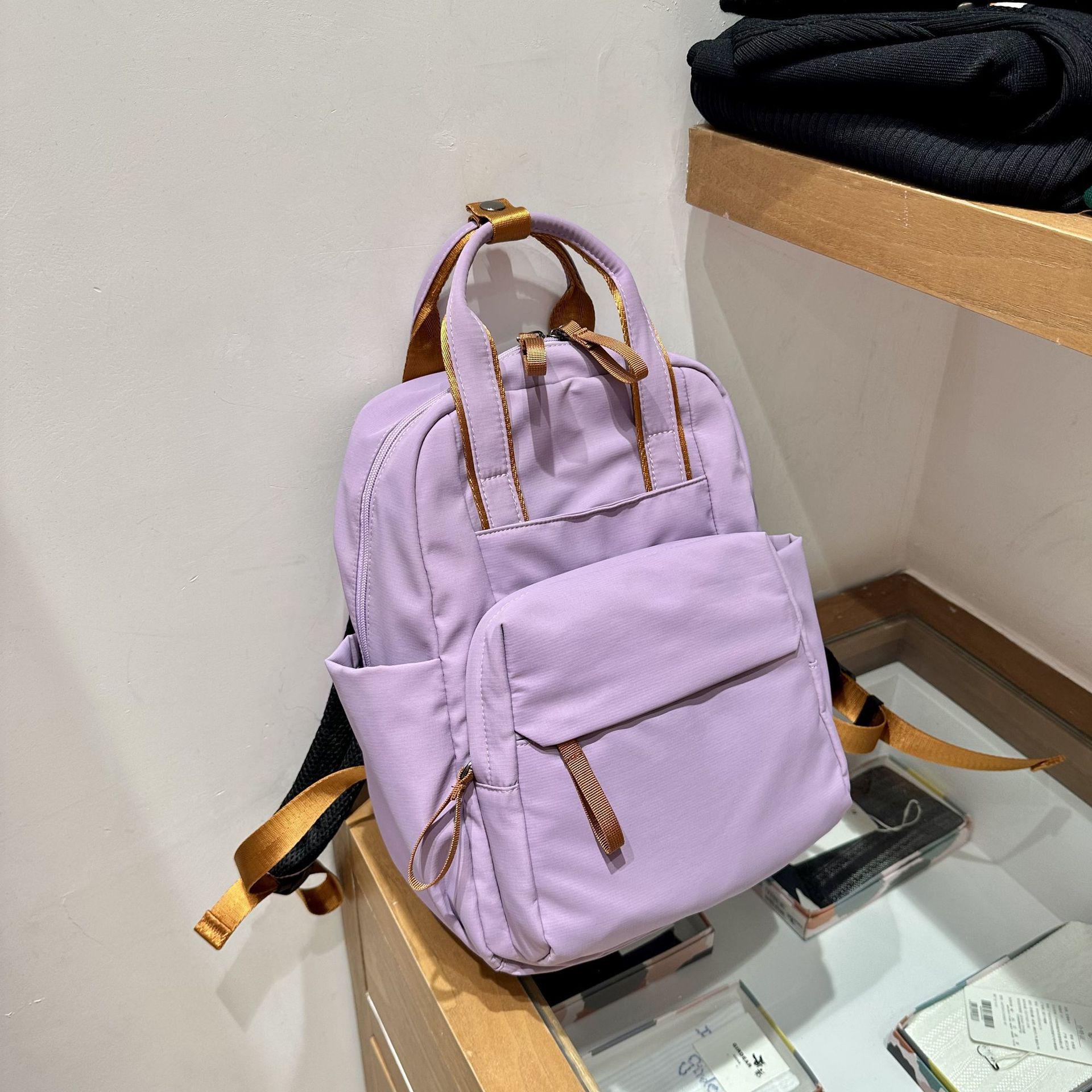 

Женский рюкзак в японском стиле - Вместительный, Модный, Повседневный, Дорожный, Сумка для ноутбука для студентов колледжа фиолетовый