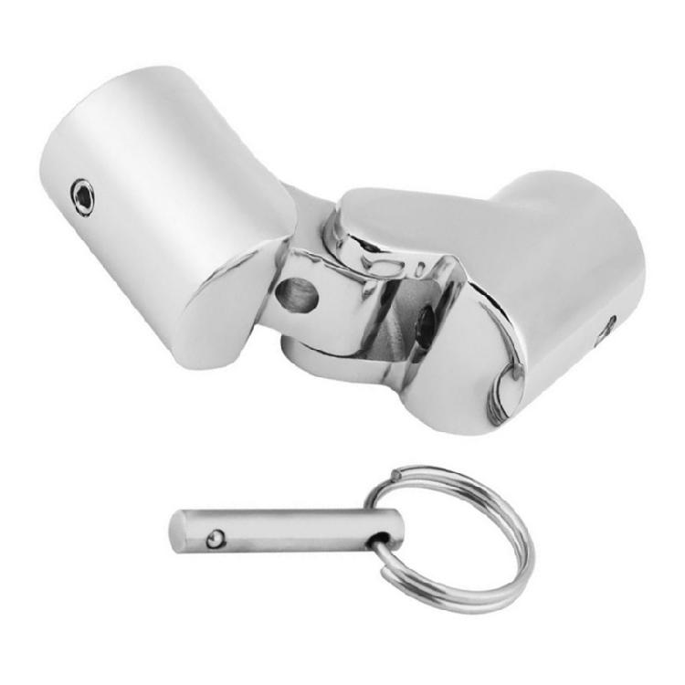 Stainless Steel Rotating Joint Coupling Connector Fitting Adapter for Boat Marine Tubing Canopies Yacht Tubing Fittings