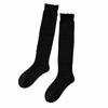 Solid Color Autumn Knitted Socks Elastic Comfortable Women's Long Socks Thicken Breathable Girl's Stacked Socks Autumn/Winter