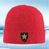 Star globe symbol golden black shield Men Women Unisex Knitted Hat Beanie Pullover Cap Winter Thermal Warm Christmas Outdoor Cyc