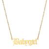 Fashion Baby Girls Necklace Personalized Babygirl English Necklace Letter Pendants Stainless Steel Mom Lovers Girlfriend Jewelry