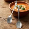 Stainless Steel Kitchen Spoon Fork Thickened Serving Soup Spoon Salad Spoon  Hotel