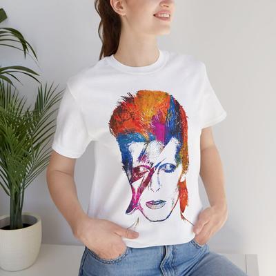 Maglietta Unisex Stile Retro Vintage David Bowie e maglietta per bambini per i fan di David Bowie