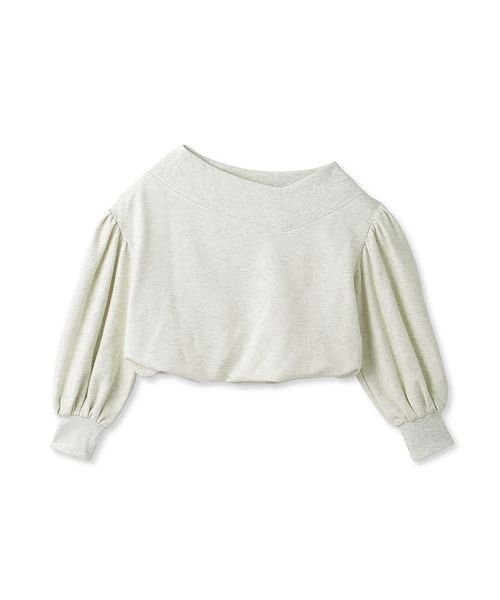 Asymmetric Sweat Pullover [Snidel] Off-the-Shoulder