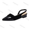 Women's Sandals 2025 Summer New Breathable Non Slip Casual Shoes Lightweight Comfortable Slip On Point Toe Leather Shoes