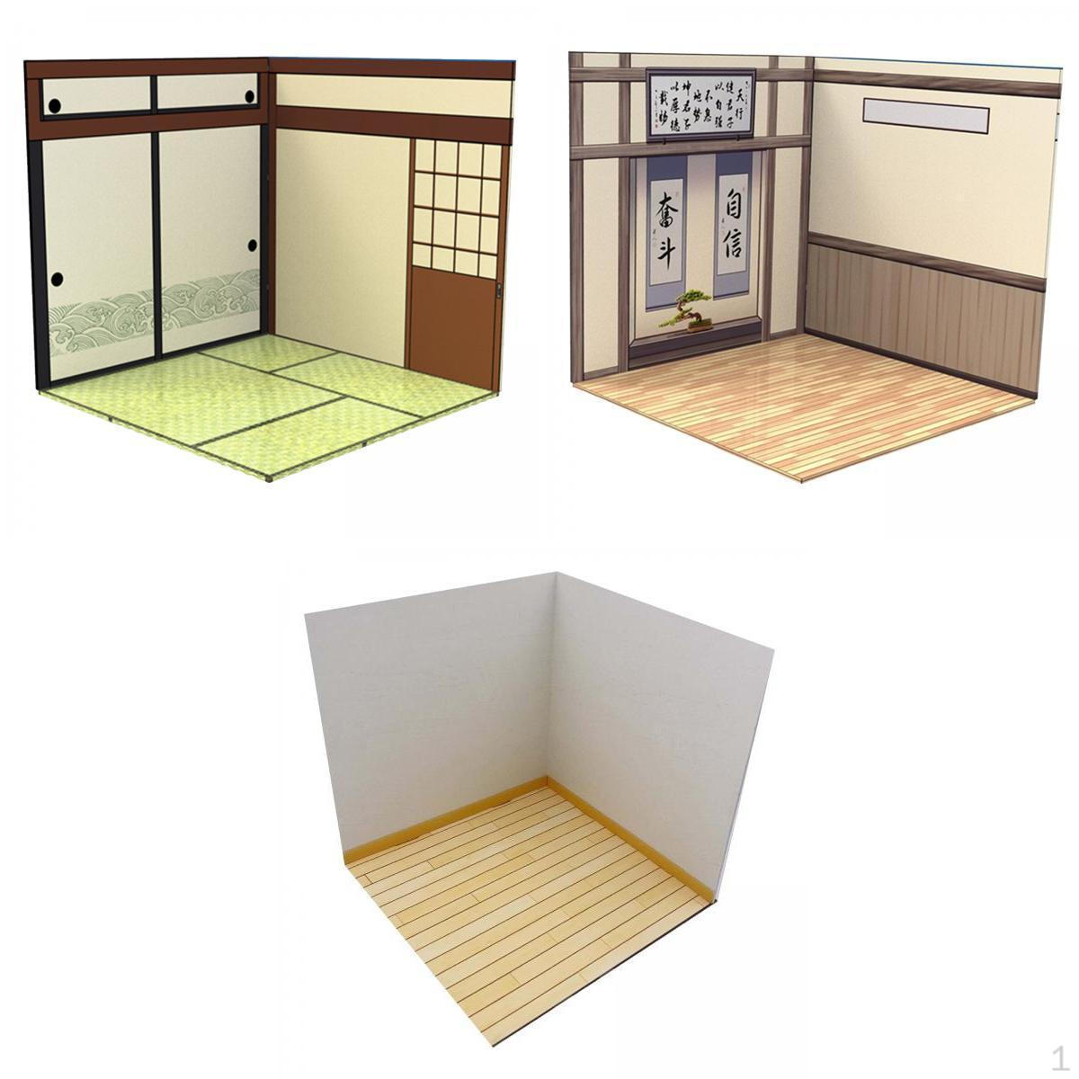 

3шт 1:12 Коллекция моделей заднего плана Макет Домашний интерьер Комната Современный