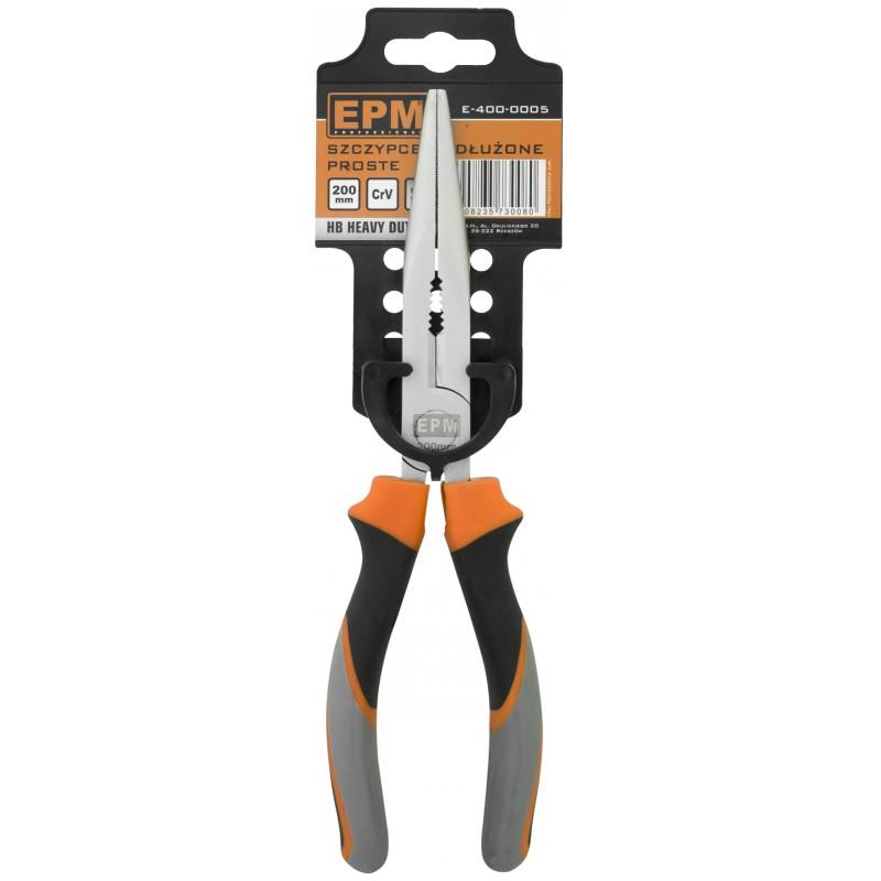 STRAIGHT LONG NOSE PLIERS 160MM - E-400-0004