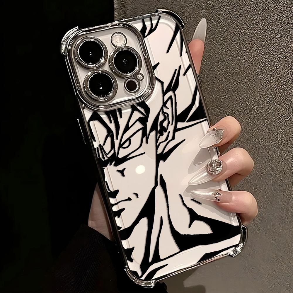Black Anime Sons Gokus Hot Plating Phone Case For IPhone 17 17e 16e 16 15 14 13 12 11 Pro Max X XR XSMax 8 Mini Air Plus Airabag
