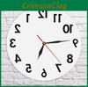 Wall Reverse Anti Clock Modern Backwards Time Run Counter Clockwise Watch Wall