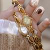 Oval Rhinestone Ladies Wrist Watches Top Brand Luxury For Women Bracelet Watches Gold relogio feminino dropshipping Fashion