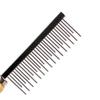 Pet Hair Grooming Accessories Wooden Handle Cat Dog Hair Comb Stainless Steel Pet Massage Hair Trimmer Comb Easy Cleaning Brush