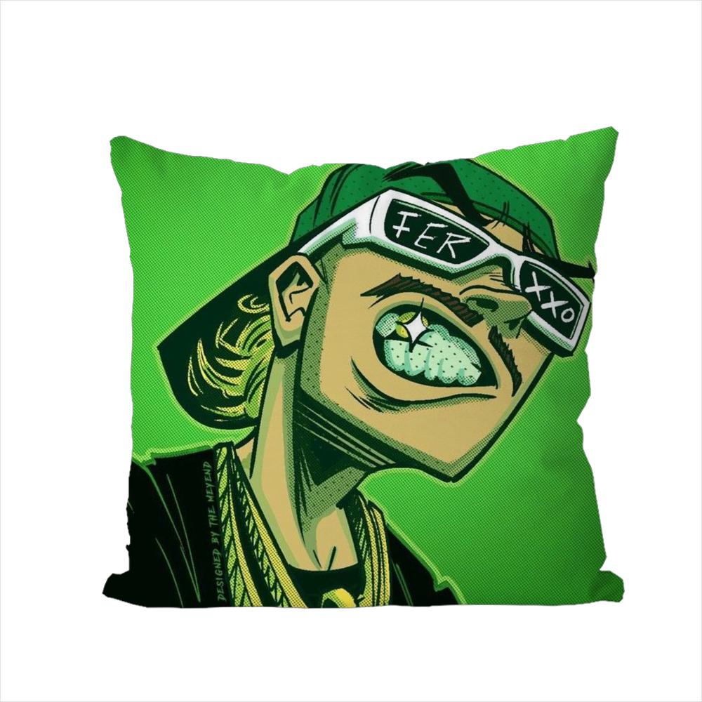 Singer FFeid Ferxxo Pillow Case For Car Sofa Decorative Home Doublesided Print Plush Square Throw Pillow Cushion Cover