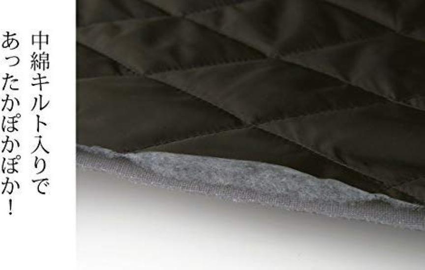 Servan Warmer Gesteppter Wendewickelrock (Schwarz)