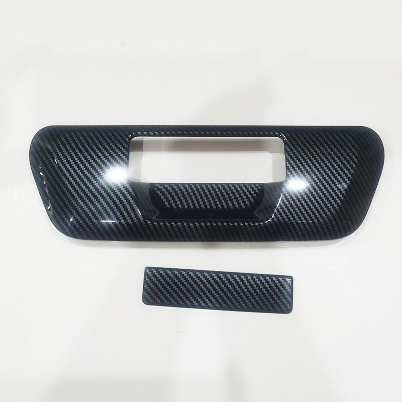 For Nissan Navara NP300 2015- Accessory Glossy Carbon Fiber Car Car Side Boot Trunk Door Handle Bowl Trim 2016 2017 2018