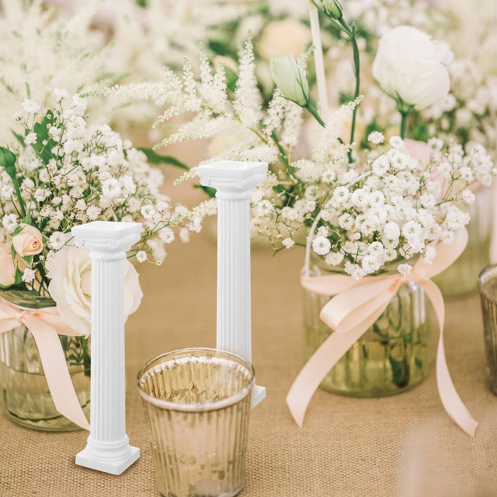 6Pcs Mini Roman Pillar Column Statue Column Sculpture Tabletop decor Roman Pillar Home wedding Decoration Photo Prop