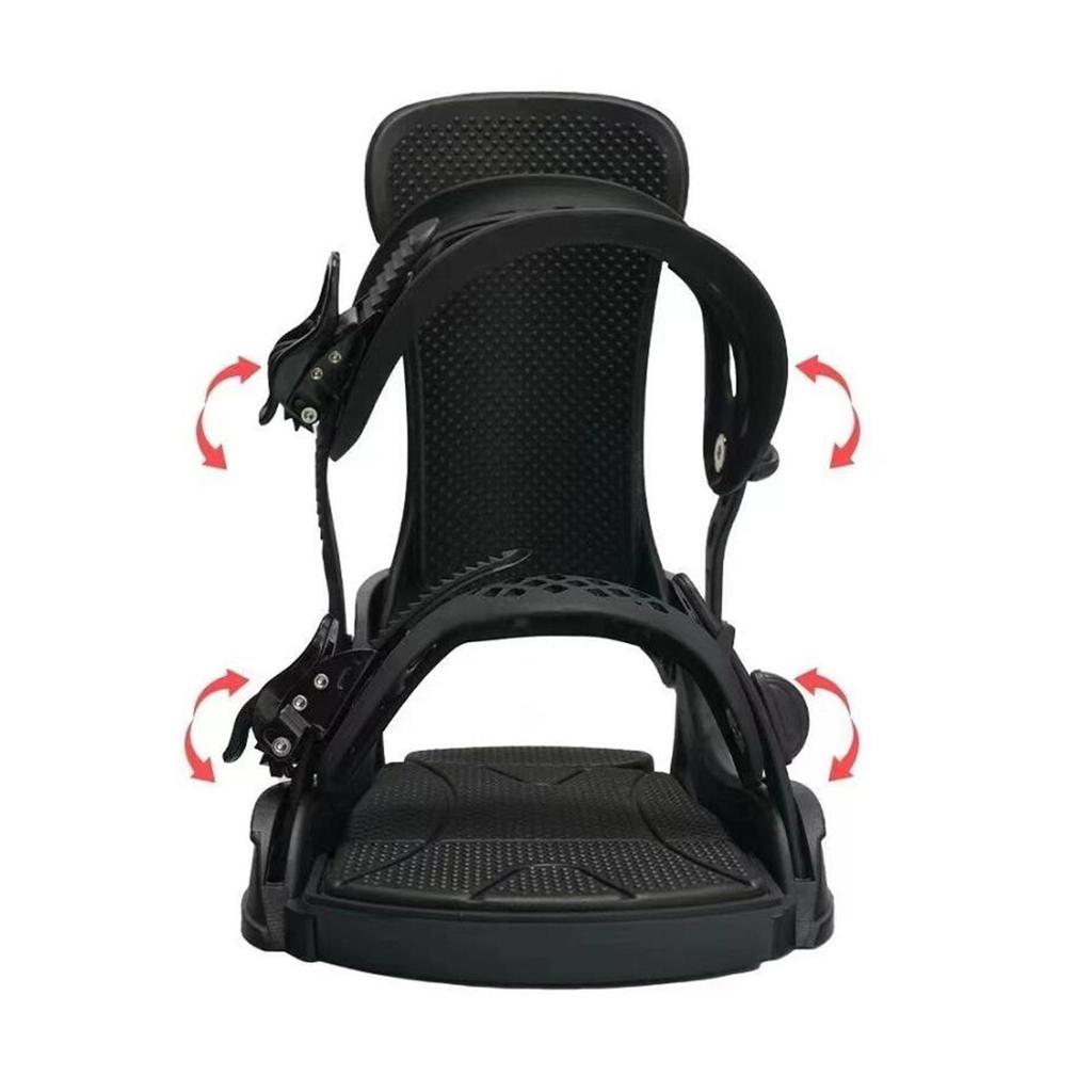 Adult Snowboard Binding Equipment, Adjustable, Lightweight, for Sliding And Sports.