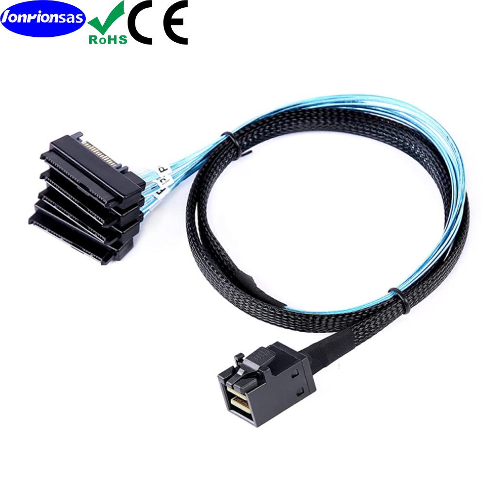 High-Speed MiniSAS HD SFF-8643 to 29-pin 8482 Server Network Cable