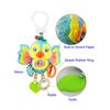 Baby Bed Crib Hanging Toys BB Bell Stuffed Cartoon Animal Infant Teether Rattle Kids Rubber Rings