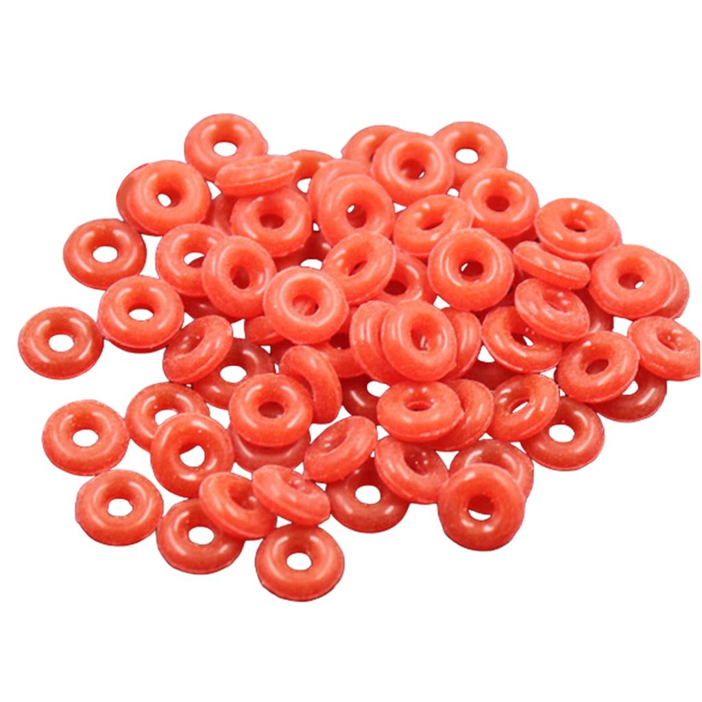 Pack of 100 Silicone Spacer Rings Bracelets Rings Silicone Texture Jewelry Making Supplies for Bracelet Necklace Earring