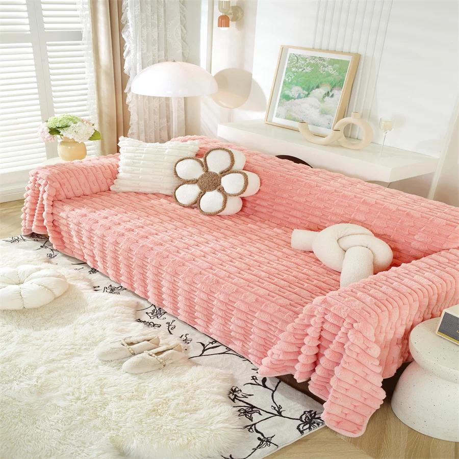 

Полотенце для дивана Полный чехол Цельный Зимний Плюшевый Утолщенный Чехол для дивана Ткань Полотенце Все включено Чехол для дивана Универсальный Универсальный 90X180