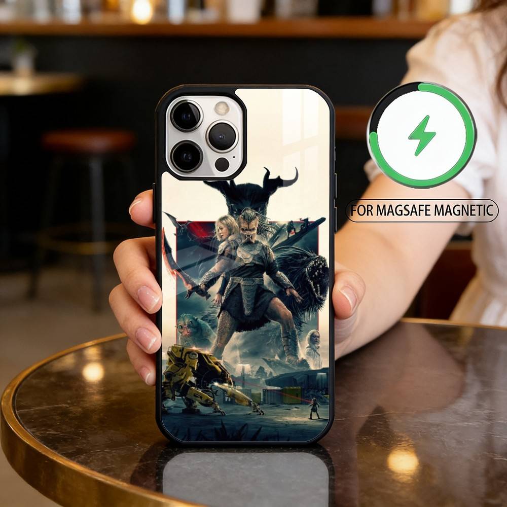 

P-Predator B-Badlands Phone Case For iPhone17,16,15,14,13,12,11 Plus,Pro Max Magnetic For Magsafe Wireless Charging iPhone16PROMAX