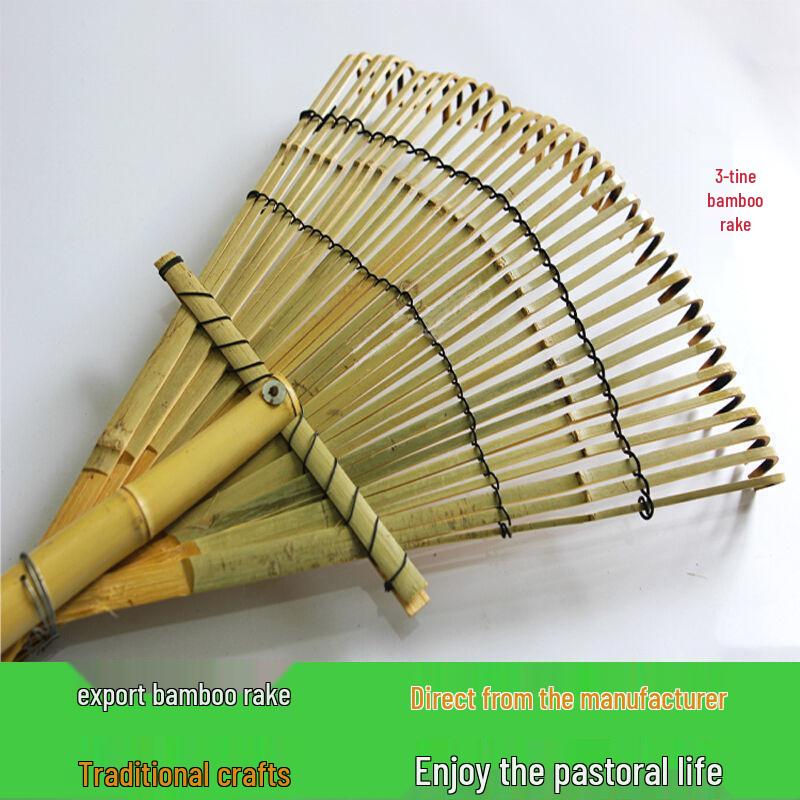 Large Bamboo Leaf Bear Hand Rake – Gardening Tool for Export to Japan, Europe, and America