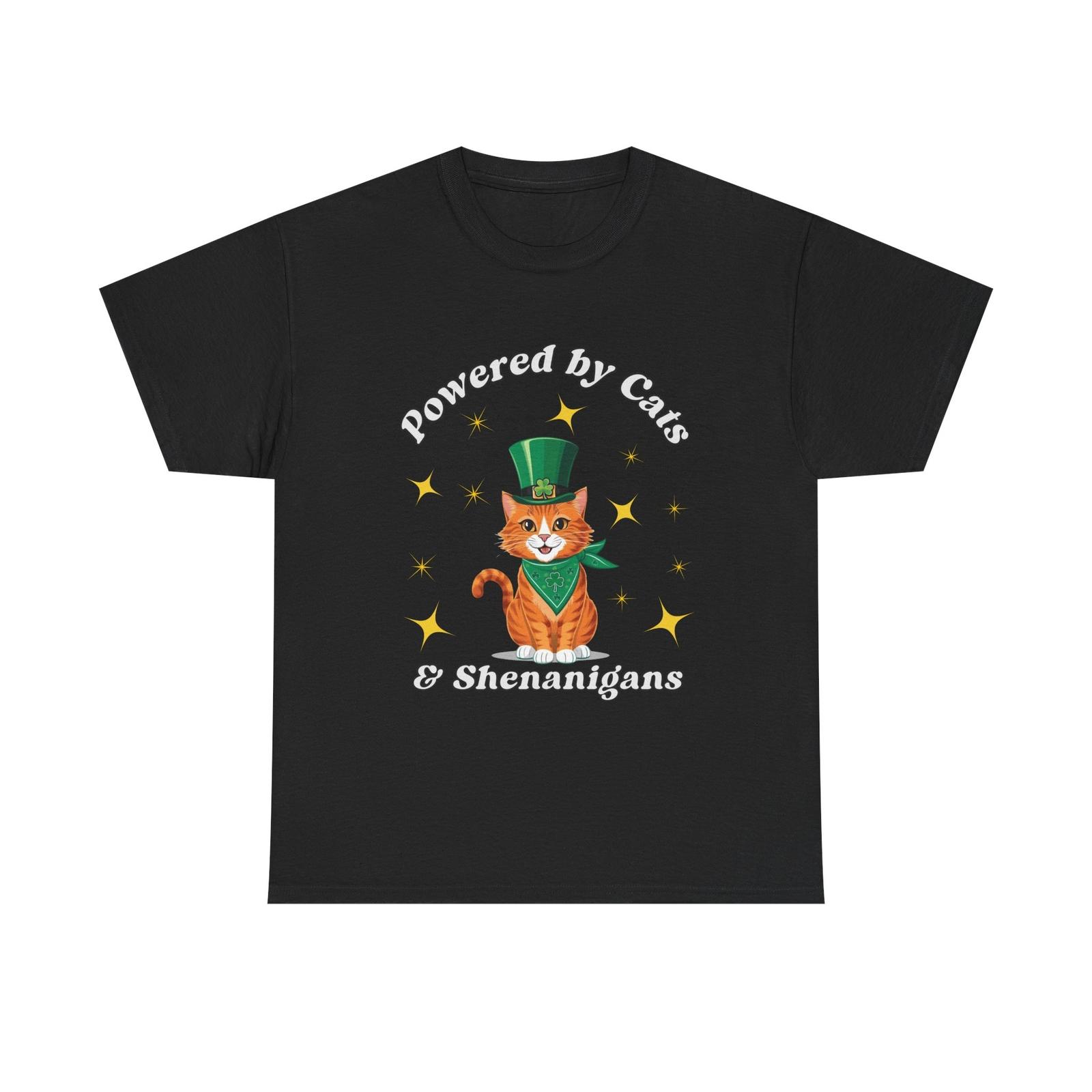 Funny St. Patrick s day cat shirt, gift for cat lover, Shenanigans shirt XL