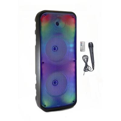 Luminous Karaoke Speaker - INOVALLEY - KA25-FIRE - Bluetooth V5.0 - 64 Cm - 850 W - Black