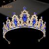 Hair Hoop Shining Rhinestones Inlaid Leaf Decor Bridal Crown Birthday Party Alloy Headband Hair Accessories