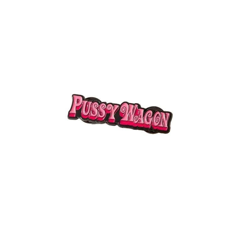Cartoon Alloy Brooch: Creative English Letter Medal Ornament for Clothing Accessories