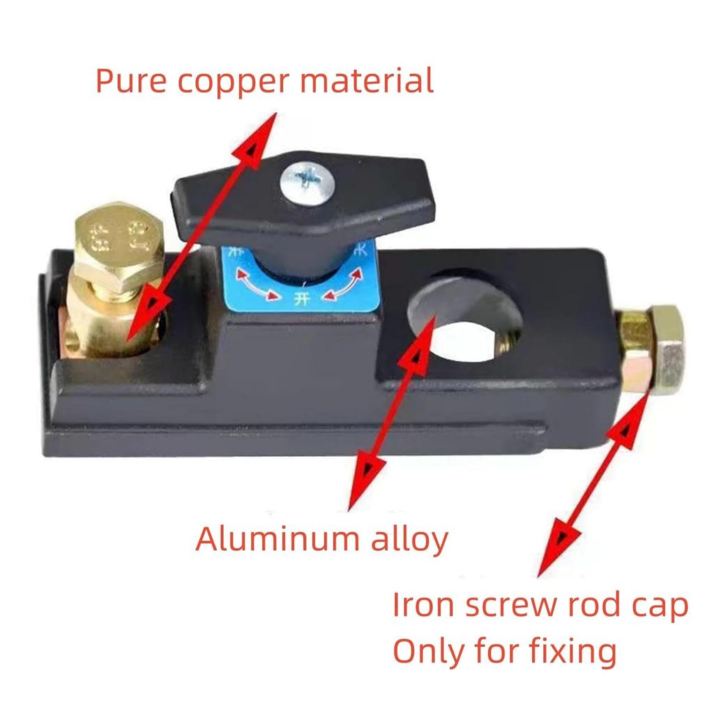 High Current Master Battery Power Cut Isolator Kill Switch,Smart Battery Disconnect Switch, Smart Copper Battery Clamps, Car Battery Cut Off Switch,