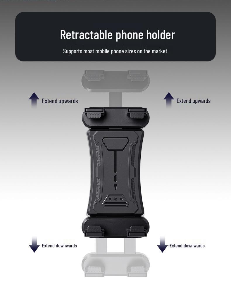Foldable Telescopic Car Phone Holder for Dashboard & Live Broadcasts