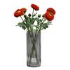 Lotus Peony Silk Flower Arrangement - 2-Head Artificial Ranunculus for Wedding Decoration