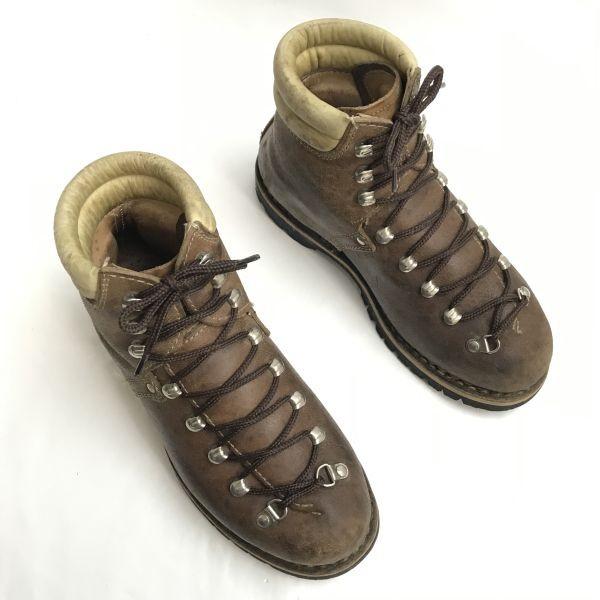 STEINKOGLER Australia vintage leather trekking mountain boots 23-23.5 brown(USED)