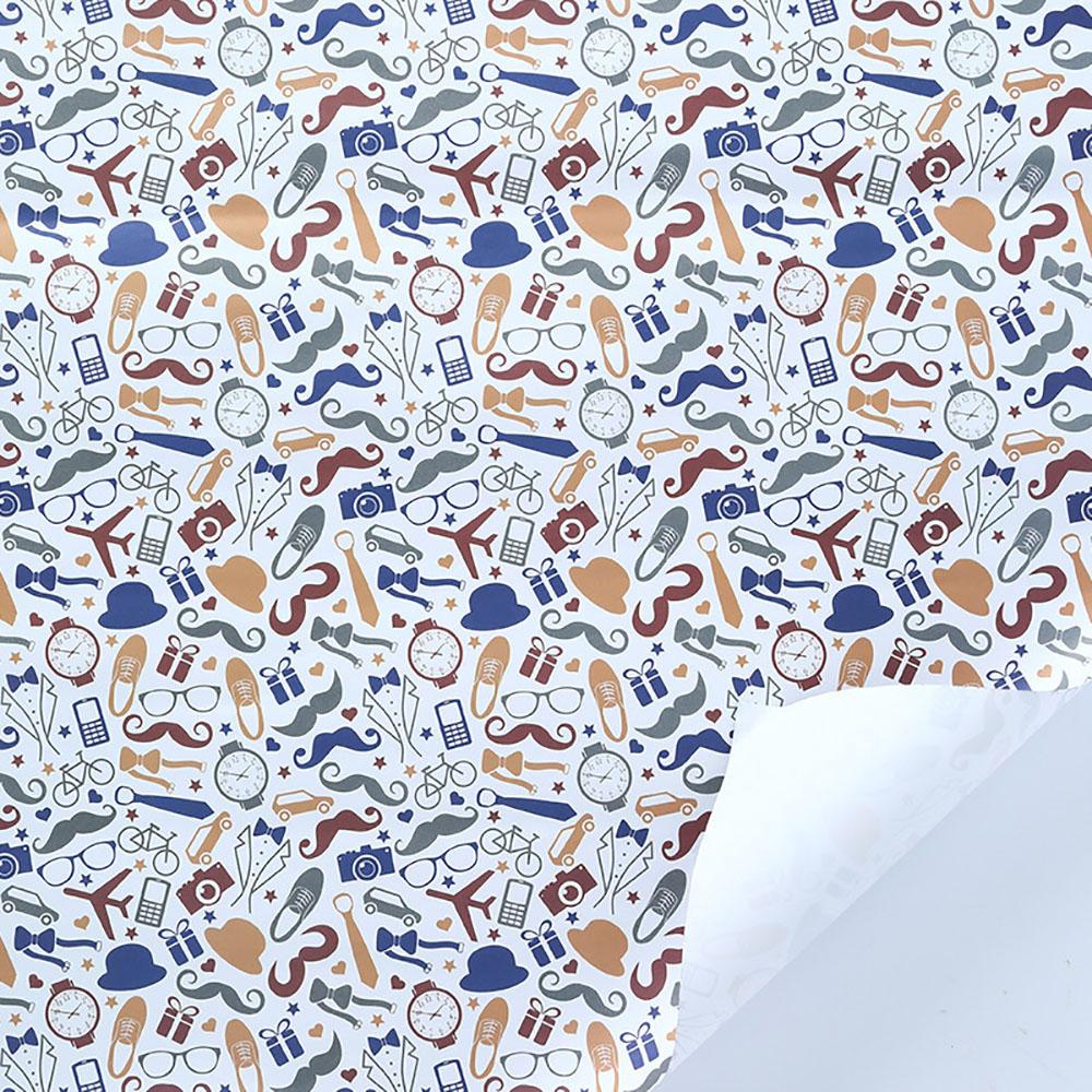 50x70cm Geschenkpapier für Männer zum Geburtstag, Vatertag, Valentinstag, Geschenkverpackungspapier, Feiertagsdekoration, DIY Bastelpapier