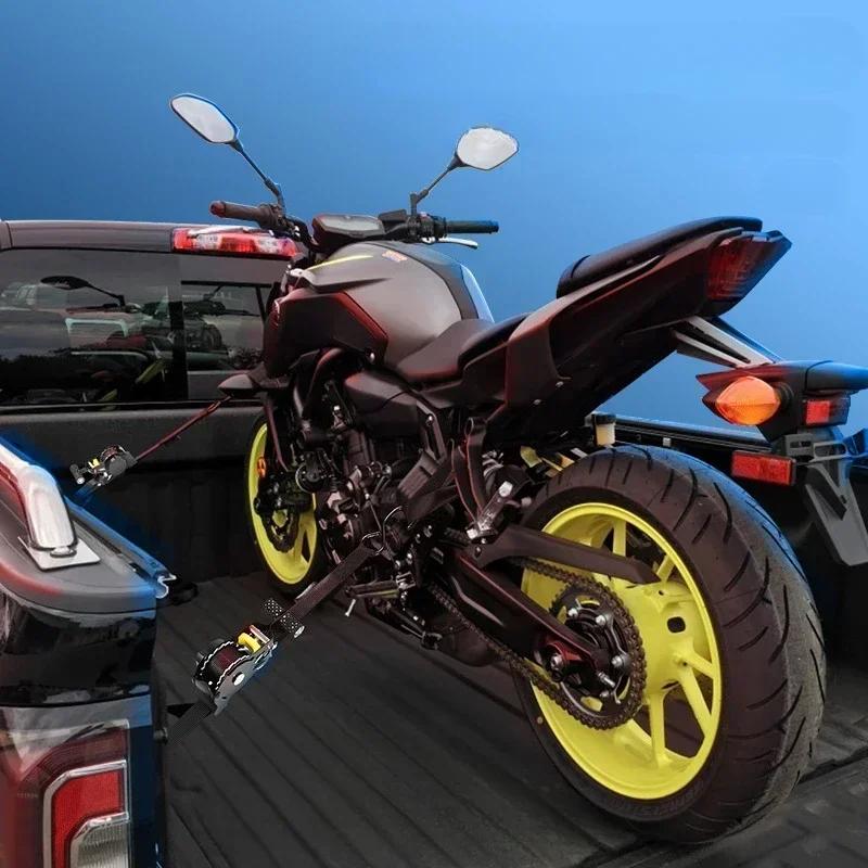 Auto Cargo Straps Retractable Belts Ratchet Tensioner for Load Luggage Motorcycle Car Truck Tie Down Securing Strap Set
