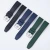 18/19/20/21/22/23/24mm Quick Release Fluororubber FKM Rubber Strap Smartwatch Men Women Wristband Universal Bracelet Accessories