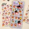 3D Soft Touch Stickers Anime Character Cute Butt Puffy for Phone Practical And Interesting Case Decoration Squishy Sticker Set Crafts & Journals