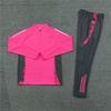 German Pink Half Zipper Training Uniform Soccer Uniform Jacket Support Customized Printing Number