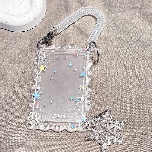 Waterproof Cartoon Plastic Card Cover Women's Kids Bus Credit ID Name Business Working Bank Card Badge Holder Protective Cover
